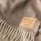 Плед из шерсти ягнёнка Steinbeck Teltow 2 brown коричневый в елочку 130х190 - фото 6