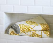 Махровый коврик для ванной Blanc des Vosges Spike Curry 50х90 - фото 3