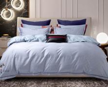 Постельное белье Sharmes Celebrity Blue 1.5-спальное 150х210 хлопок пима в интернет-магазине Posteleon