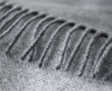 Плед шерсть/кашемир Biederlack Cashmere Plaid grau-silber 150х200 - фото 4