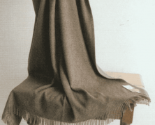 Плед из шерсти ягнёнка Steinbeck Gobi Natur коричневый 140х190 - фото 5