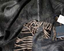 Плед кашемировый Glen Saxon Paisley Mink Black 150х185 - фото 3