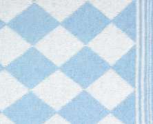 Плед шерстяной Luxberry Imperio 50 100х150 голубой/белый - фото 1