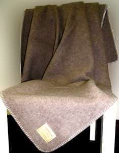 Одеяло тканое из шерсти ягненка Steinbeck Gabun Natur 150х200 - основновное изображение