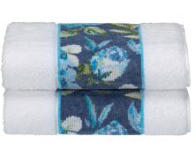 Полотенце махровое Feiler Diana Blue border 68х150 в интернет-магазине Posteleon
