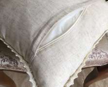 Декоративная подушка Laroche Макус 40х40 с кружевом - фото 11