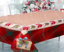 Новогодняя скатерть Vingi Ricami Gift 140х240 гобелен