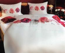 Постельное бельё Hefel Жизнь среди роз 1.5-спальное 155х200 тенсель сатин в интернет-магазине Posteleon