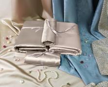 Постельное белье Luxe Dream Элит Латте семейное 2/140x205 шёлк - фото 1
