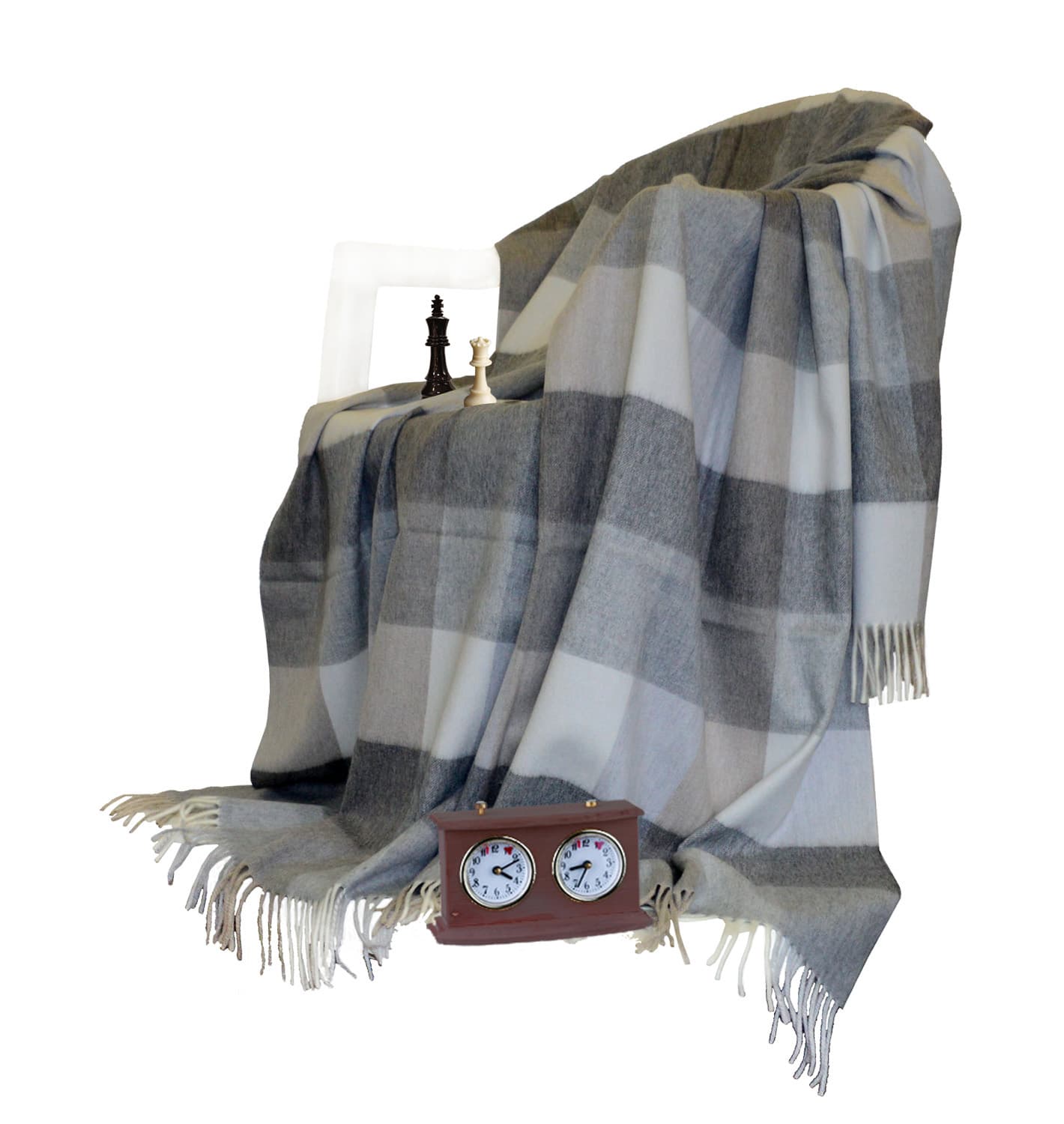 Плед Chess Ice Grey от Glen Saxon Плед Chess Ice Grey от Glen Saxon