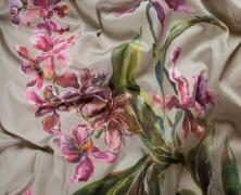 Постельное бельё DecoFlux Orchids Almond евро 200х220 мако-сатин - фото 3