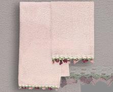 Комплект из 2 полотенец Vingi Ricami Tulip Roso 40x60 и 60x110 в интернет-магазине Posteleon