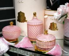 Ароматическая свеча Cote Noite Art Deco Pink Round 300 гр. - фото 5